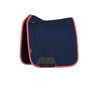 LeMieux Scamosciato Dressage Square - Navy/Cranberry