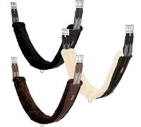 LeMieux Sottopancia anatomico foderato in pile, nero/nero, fodera in pile super morbido, cinghie elastiche, 120 cm