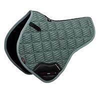 LeMieux Sottosella in rete di carbonio Mezzo quadrato - Sottosella per cavalli - Attrezzature e accessori per equitazione (salvia, grande)