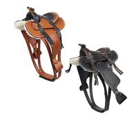 LeMieux Toy Pony - Sella western, giocattolo educativo, età 3+, in pelle, colore: Nero