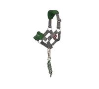 LeMieux Toy Pony Vogue Halter & Leadrope - Età 3+ - Capezzina imbottita in pile - Cinghia regolabile - Lavabile in lavatrice - Verde cacciatore - Taglia unica