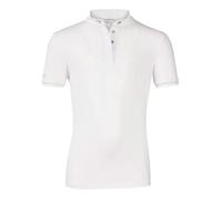 LeMieux Young Rider Belle Show Shirt con morbido tessuto elasticizzato, top sportivo per cavalieri equestri, maglietta classica leggera a maniche corte, bianco, 9-10 Anni