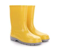Lemigo Bambini Stivali da Pioggia Ragazzi Ragazze Scarpe di Gomma Elza (Giallo, 33)