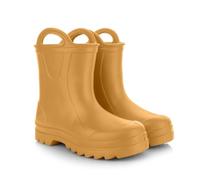 Lemigo Stivali Di Gomma Per Bambini Stivali Da Pioggia Molto Leggeri in Schiuma EVA con Grip per Bambini 735 Doggy (Senape, Sistema Taglie Calzature EU, Bimbo (0-5 anni), Numero, Media, 30)