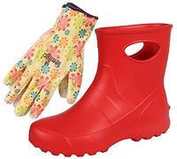 Lemigo Unisex Stivali da Pioggia da Giardino Molto Leggeri in EVA Donna Uomo 36-47 EU (Rosso, Sistema Taglie Calzature EU, Adulto, Numero, Media, 37)