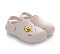 LEMIGO Zoccoli leggeri per bambini Eva con pin ragazzi e ragazze scarpe da giardino pantofole G. 23-36 EU, 880 Lemigoose, beige., 29/30 EU