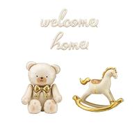 Lemina® LPB004 Welcome Home - Set decorativo per feste, color crema e beige