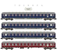 LEMKE Hobbytrain 81213176-4 pezzi TOUROPA Set 2 DB Ep.IIIb 3X Bcm53/WRtüm 51-6 - Scartamento N