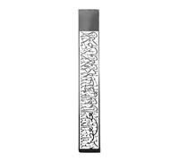 LEMLIN Ciondolo Ayatul Kursi Islamico - Ciondolo Allah con Design 3D a Barra Araba, Ciondolo in Acciaio Inox Musulmano con Temi del Corano per Donne e Uomini, Ciondolo per Preghiere e Regalo Islamico