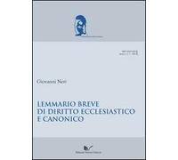 Lemmario breve di diritto ecclesiastico e canonico