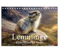 Lemminge - Kleine Helden der Tundra (Tischkalender 2027 DIN A5 quer), CALVENDO Monatskalender: Lemminge - winzig, wild und wunderbar!