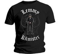 Lemmy - T-Shirt # L Black Unisex # Memorial Statue