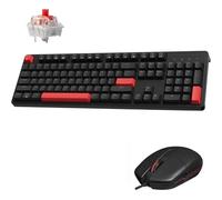 LEMOKEY Tastiera da gioco personalizzata X2 QMK/VIA e mouse M551, programmabile a 104 tasti, supporto con guarnizione per layout completo, retroilluminazione rossa, tastiera meccanica cablata con