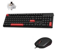 LEMOKEY X2 QMK/VIA - Tastiera e mouse da gioco personalizzati, programmabile al 100% con guarnizione per layout completo, retroilluminazione rossa, tastiera meccanica cablata con interruttori marroni