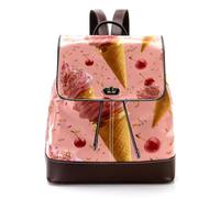 Lemon and Slice - Zaino da donna con motivo senza cuciture, in pelle PU, alla moda, da viaggio, Multicolore 07, 27x12.3x32cm