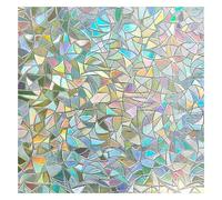 LEMON CLOUD 3D Pellicola per Vetri Privacy Pellicola per Finestre Arcobaleno, Pellicola Colorati Decorative, Anticalore, Anti UV Adesione Statica, 60x400cm per Casa Cucina Ufficio