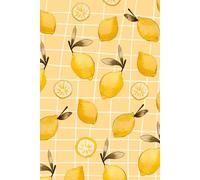 Lemon Composition Notebook 120 dotted pages: Watercolor Refreshing Yellow Fruits on the Cover to Boost Your Creativity