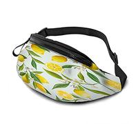 Lemon Fruits casual per uomo Donna Vintage Jungle Fruit Yellow Lemon Green Leaf e mezzo pezzo Durevole Goditi lo sport Escursionismo Corsa Ciclismo Outdoor