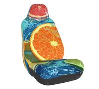 Lemon Orange Fruit Coprisedili Auto 2 Pezzi Antimacchia Coprisedili Anteriori Confortevole Protezione per Sedili Autos per Accessori Veicolo SUV