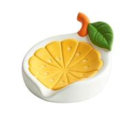 Lemon Soap Dish 12cm Resin Draining Tray For Bathroom Countertop