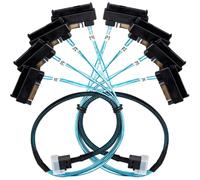 Lemon tree Cavo SAS da SFF-8643 a 4X SFF-8482, 0,5 m / 1.6ft, confezione da | SAS da 8643 a 4x SFF-8482, 0,5 m / 1.6ft, confezione da 2, breakout in avanti per schede HBA/RAID su unità SAS