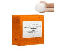 Lemon Turmeric Kojic Acid Soap, Turmeric Brightening Soap, curcuma, curcuma e acido cogico riducono le macchie di pigmento visibili, leviga la pelle ruvida senza disidratazione (1)