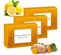 Lemon Turmeric Kojic Soap Fragrance - Natural Kojic Acid Soap for Skin Lightening,Handmade Tumeric Soap for Acne,Turmeric Lemon Kojic Acid Soap for Face and Body (3)