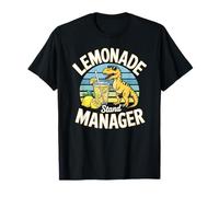 Lemonade Business Manager Funny Dino Design per bambini Maglietta