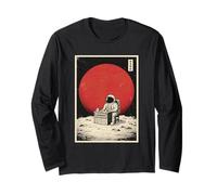 Lemonade Stand Surreale Astronauta Cosmico Sci-Fi Umorismo Maglia a Manica
