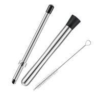 Lemonade Straw Puncher, Stainless Lid Punch Tool, Ergonomic Beverage Mixer, Sturdy, Features Multi Functional Design and Easy Grip, for Kitchen Cafe Restaurant BBQ Home Use