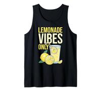 Lemonade Vibes Only Summer Citrus Lemon Slice Cool Canotta