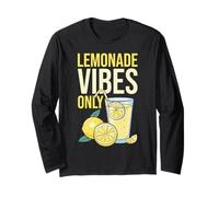 Lemonade Vibes Only Summer Citrus Lemon Slice Cool Maglia a Manica