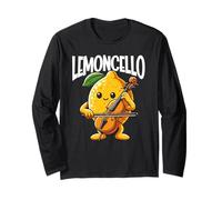 Lemoncello Carino Limone Suonare Violoncello Musica Pun Maglia a Manica