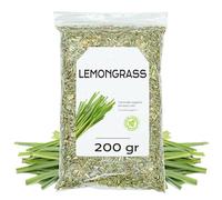Lemongrass Tisana Foglie 200g -Te di Citronella | Con Proprietà Digestive e Rinfrescanti, si Distingue per il Sapore Fresco e Agrumato e l'Aroma Intenso Naturale