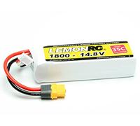 LemonRC - Batteria per modellismo (LiPo), 14,8 V, 1800 mAh, numero celle: 4 35 C, custodia morbida XT60