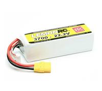 LemonRC - Batteria per modellismo (LiPo), 22,2 V, 3700 mAh, numero celle: 6 35 C, custodia morbida XT90