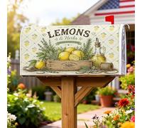 Lemons - Coperture magnetiche per cassette postali, per decorare il prato, 45,7 x 53,7 cm, colore: giallo