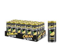 Lemonsoda | Bevanda Gassata al Limone, 24 Lattine da 33 cl, L'originale Limonata Italiana, Rinfrescante, con Succo di Limoni Siciliani, Senza Coloranti