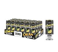 Lemonsoda Zero | Bevanda Gassata al Limone Senza Zuccheri, 24 Lattine da 33 cl, L'originale Limonata Italiana, Rinfrescante, con Succo di Limoni Siciliani, Senza Coloranti