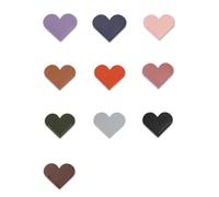 LEMONSTONE 10 segnalibri in pelle a forma di cuore, simpatici segnalibri fatti a mano, segni di libro di angolo pagina, accessori di lettura personalizzati per gli amanti dei libri, regali per gli