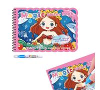 LEMONSTONE Libro da colorare con acqua riutilizzabile Magic Water Colouring Book con penna ad acqua, libro da colorare ad acqua, libro creativo da colorare ad acqua, libro da colorare ad acqua, doodle