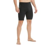 Lemorecn Pantaloncini da uomo in neoprene da 2 mm, super elasticizzati, per immersioni, surf, nuoto, snorkeling (UK1126-BLACKGRAY-S)