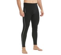 Lemorecn Pantaloni da muta da uomo in neoprene da 2 mm, super elasticizzati, per surf, nuoto, immersioni, snorkeling (UK1123-BLACKGRAY-XL)
