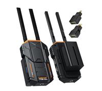Lemorele 200M Wireless Video Transmitter and Receiver with 2 4400mAh Batteries, 1080P Wireless HDMI 5G Transmission with Loopout HDMI and IR for Live Streaming/Film Production/Photography