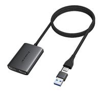 Lemorele Adattatore da USB C a HDMI, convertitore Thunderbolt 3 a HDMI, adatto per MacBook, Dell, HP, XPS 15, Surface GO, ecc. (supporto MacOS MST)