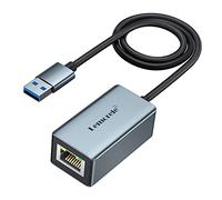 Lemorele Adattatore USB a Ethernet, USB 3.0 a RJ45 Gigabit Ethernet LAN adattatore di rete in alluminio compatibile PC, laptop MacBook, Surface Pro, Switch Windows 10/8.1/8/7, Linux, Mac OS