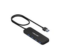 Lemorele Hub USB 3.0 - 4 Porte Multiple Per PC, 5 Gbps, Adattatore Per Macbook, Imac, Mac Pro/Mini, PS4, Windows Android, Computer Smartphone Laptop - Cavo 40 cm