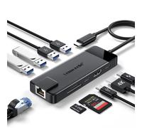 Lemorele Hub USB C 10 in 1 HDMI Gigabit Ethernet USB C Dati PD 100W 4 USB A USB