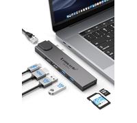 Lemorele Hub USB C Doppio HDMI 4K@60Hz Adattatore MacBook Air/Pro, 7 in 2 Spazio Alluminio USB C Hub con Thunderbolt 3, HDMI 4K@60Hz, RJ45 Ethernet, 2 USB 3.0, SD/TF, per MacBook Air/Pro M1 2016-2022