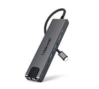 Lemorele Hub USB C Ethernet Gigabit, 7-in-1 Alluminio Docking Station con 1*HDMI 4K, 1000M RJ45, 1*PD 100W, 2*USB-A 2.0, SD/TF, Adattatore USB C Hub per Windows, iOS, Android, Linux, MacOS